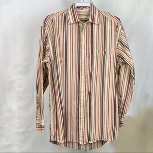 Burberry London Striped Shirt Long Sleeve Medium
